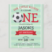 Niedlicher Fußball-Band-Haushalt 1. Geburtstag Ein (Vorderseite)