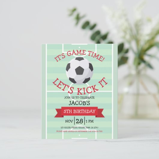 Niedlicher Fußball und Multifunktionsbudget Geburt (Stehend Vorderseite)