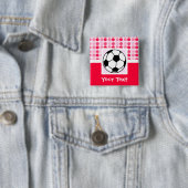 Niedlicher Fußballball Button (Beispiel)