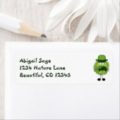 Niedlicher Fuzzy Leprechaun und Clovers irisch (Insitu)