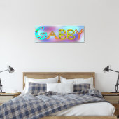 Niedlicher GABBY Briefe Name des Mädchens Abstrakt Leinwanddruck (Insitu (Schlafzimmer))