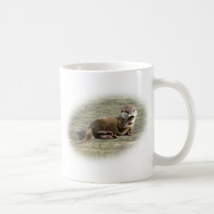 Niedlicher gähnender Baby-Otter Kaffeetasse