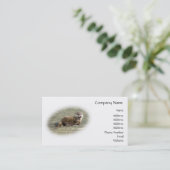 Niedlicher gähnender Baby-Otter Visitenkarte (Stehend Vorderseite)