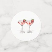 Niedlicher Galentinstag Girly Bestie Friend Konfetti (Klein Vorderseite)