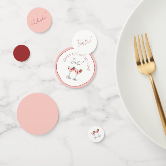 Niedlicher Galentinstag Girly Bestie Friend Konfetti (Gruppe)