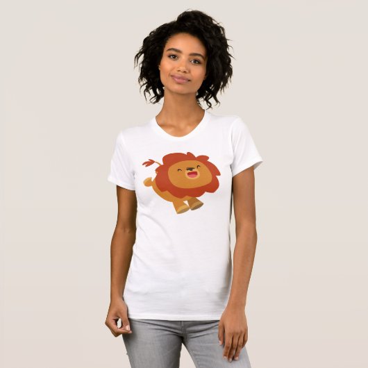 Niedlicher Gamboli-Cartoon Löwe Women T - Shirt (Vorne ganz)
