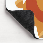 Niedlicher Gamboling-Cartoon Lion Mousepad (Ecke)