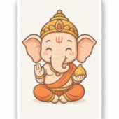 Niedlicher Ganesha-Aufkleber Aufkleber (Vorderseite)