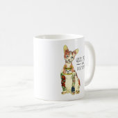 Niedlicher Gangster Sphynx Kat Tattoo mit Funny Sp Kaffeetasse (VorderseiteRechts)