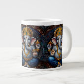 Niedlicher Gardinengott in Elefantenform Jumbo-Tasse (Vorderseite Rechts)