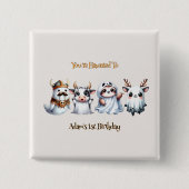 Niedlicher Geburtstag Button (Vorderseite)