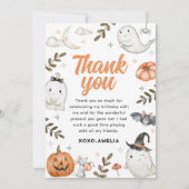 Niedlicher Geburtstag Dankeskarte (Vorderseite)