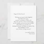 Niedlicher Geburtstag der Katze (Rückseite)