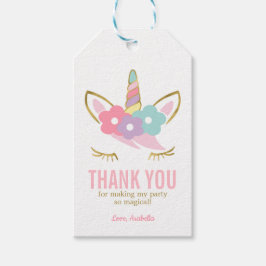 Niedlicher Geburtstag eines Einhornmädchens Geschenkanhänger