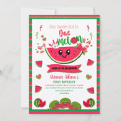 Niedlicher Geburtstag eines Melon Girls Einladung (Vorderseite)