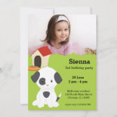 Niedlicher Geburtstag Einladung (Vorderseite)