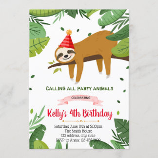 Niedlicher Geburtstag Einladung