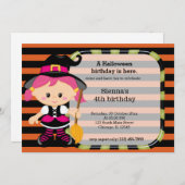 Niedlicher Geburtstag Einladung (Vorne/Hinten)