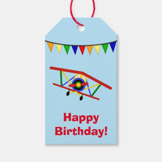 Niedlicher Geburtstag Geschenkanhänger (Vorderseite)