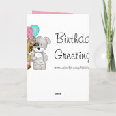 Niedlicher Geburtstag Karte (Rückseite)