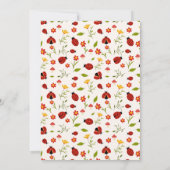 Niedlicher Geburtstag unseres kleinen Ladybug-Mädc Dankeskarte (Rückseite)