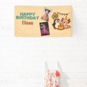 niedlicher Geburtstag von Axolotl und Pinguin Banner (InSitu)