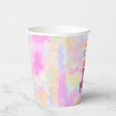 Niedlicher Geburtstag von Regenbogenpink axolotmäd Pappbecher (Rechts)