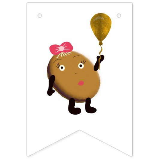 Niedlicher Geburtstag Wimpelkette (Erste Fahne)