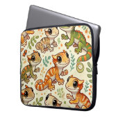 Niedlicher Gecko-Laptop-Sieb Laptopschutzhülle (Vorderseite Links)