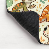 Niedlicher Gecko-Mauszeiger Mousepad (Ecke)