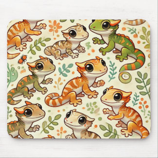 Niedlicher Gecko-Mauszeiger Mousepad