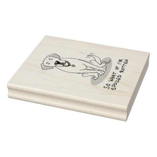 Niedlicher gefleckter Rottengelber Rückgrat Gummistempel (Stempel)