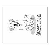 Niedlicher gefleckter Rottengelber Rückgrat Gummistempel (Prägung)