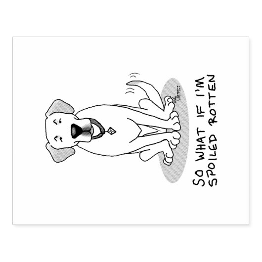 Niedlicher gefleckter Rottengelber Rückgrat Gummistempel (Prägung)