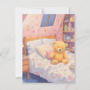 Niedlicher gefüllter Bär Postkarte