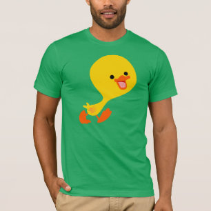 Niedlicher gehender Cartoon-Entlein-T - Shirt