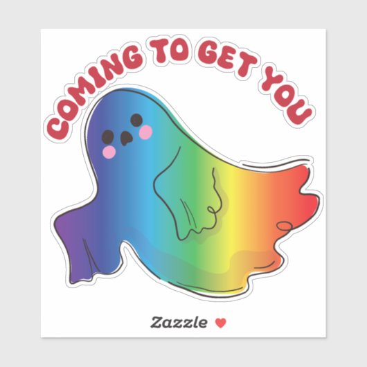 niedlicher Geist Aufkleber (Blatt)