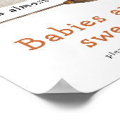 Niedlicher Geist - Babys sind süß Poster (Ecke)