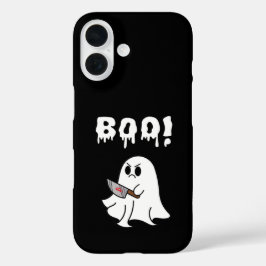 Niedlicher Geist "Boo!" Halloween iPhone-Gehäuse iPhone 16 Hülle