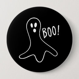 Niedlicher Geist Booo Halloweens Button