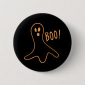 Niedlicher Geist Booo Halloweens Button (Vorderseite)