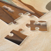 Niedlicher Geist, der ein Puzzle macht (Seite)