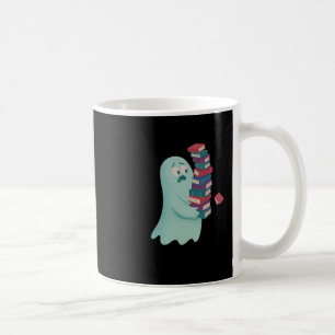 Niedlicher Geist, der zu viele Bücher führt Kaffeetasse