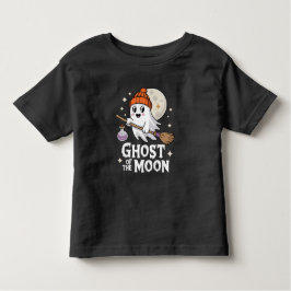 Niedlicher Geist des MondHalloween Kleinkind T-shirt