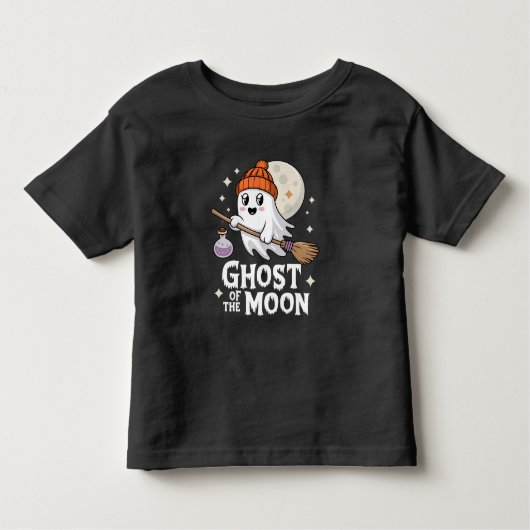 Niedlicher Geist des MondHalloween Kleinkind T-shirt (Vorderseite)