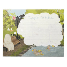 Niedlicher Geist - Ententeich Sommer Notizblock