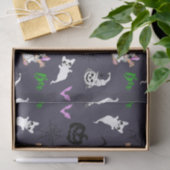 Niedlicher Geist Französisch Bulldog Kürbis Hallow Seidenpapier (Geschenk)