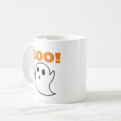 Niedlicher Geist mit BOO! Kaffeetasse (Vorderseite Links)