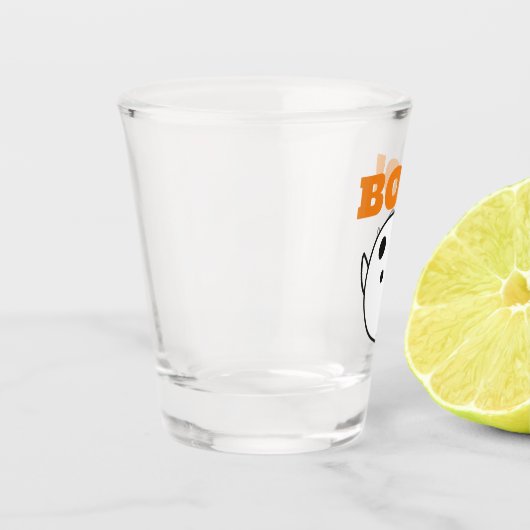 Niedlicher Geist mit BOO! Schnapsglas (Links)