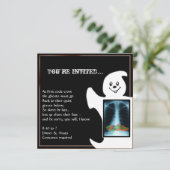 Niedlicher Geist mit Einladung (Stehend Vorderseite)